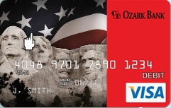 ozark bank personal debit card mount rushmore