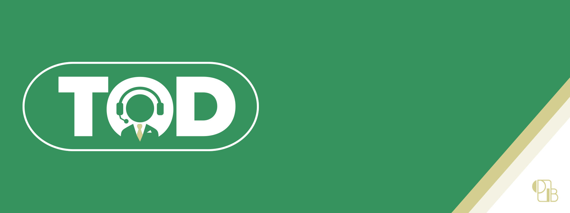 Green background with TOD Logo